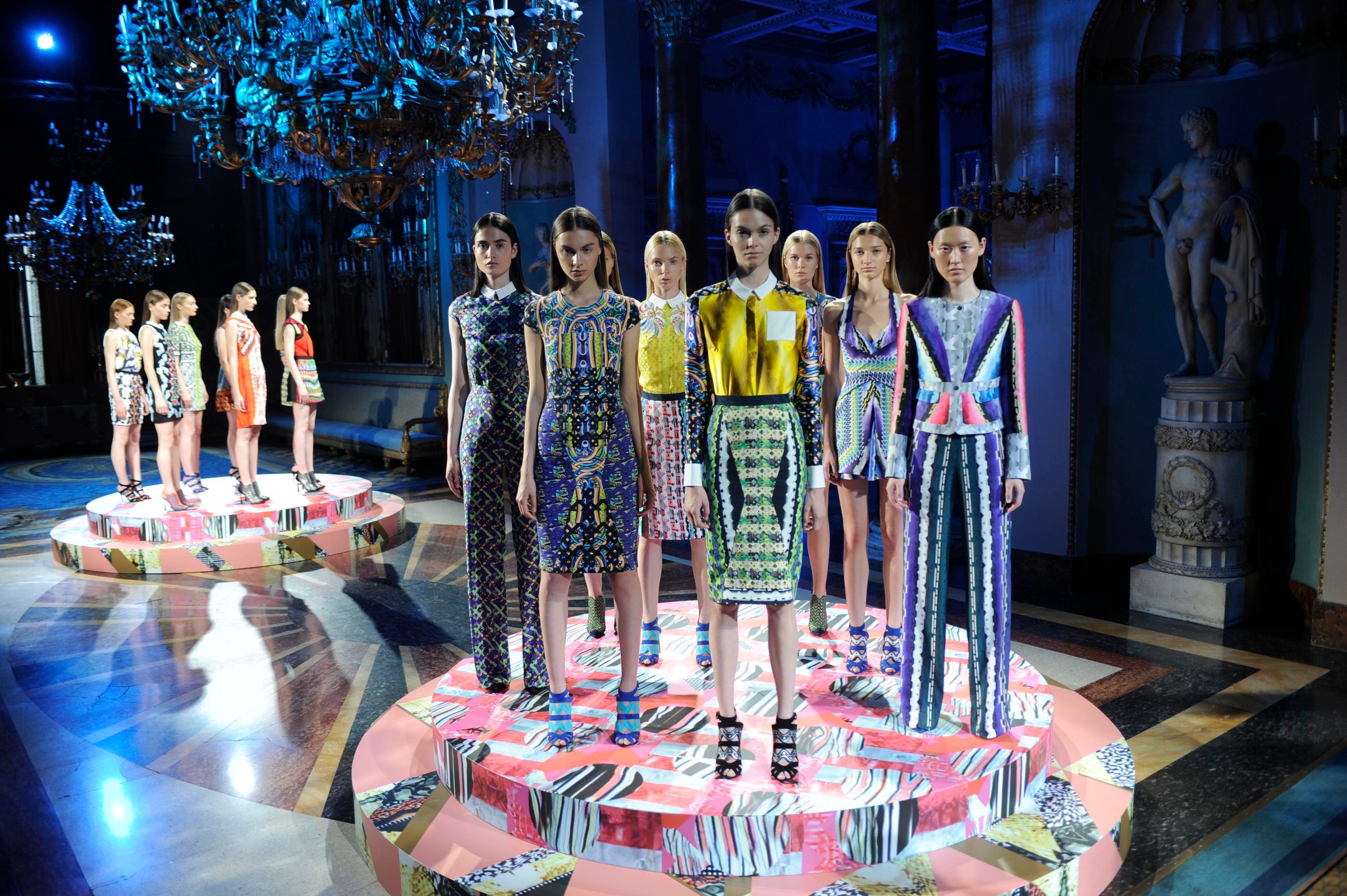 Installazione per un evento moda nella Galleria di Palazzo Borghese, Firenze